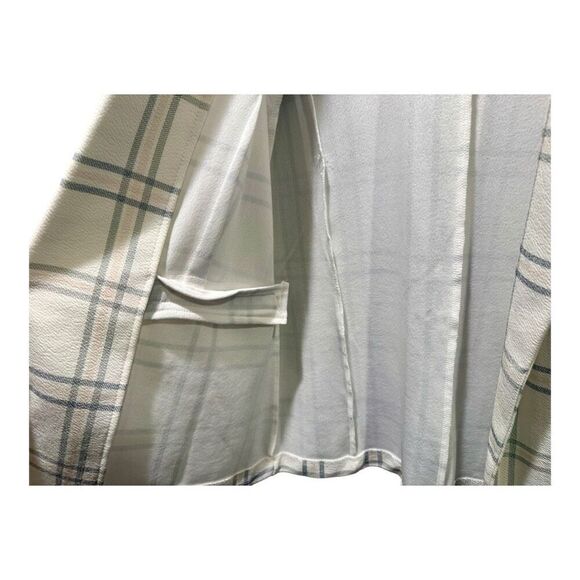 Maurices Windowpane Plaid Versa Open Front Blazer 3/4 Sleeve Size XL Stretch Off - Picture 7 of 13